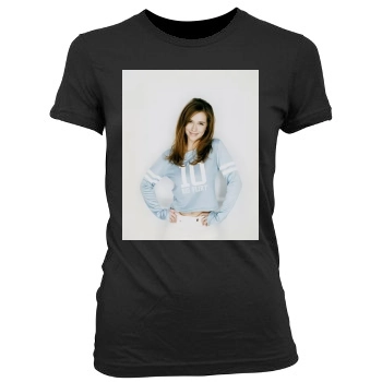 Jennifer Love Hewitt Women's Junior Cut Crewneck T-Shirt