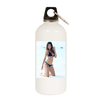 Catrinel Menghia White Water Bottle With Carabiner