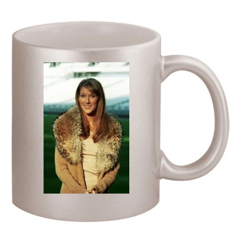 Celine Dion 11oz Metallic Silver Mug