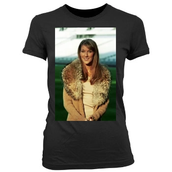 Celine Dion Women's Junior Cut Crewneck T-Shirt