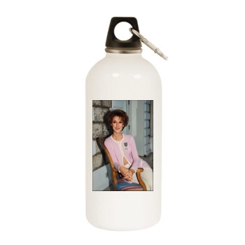 Celine Dion White Water Bottle With Carabiner