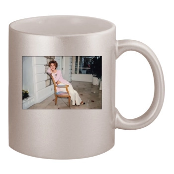 Celine Dion 11oz Metallic Silver Mug