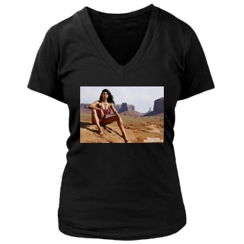 Chanel Iman Women's Deep V-Neck TShirt