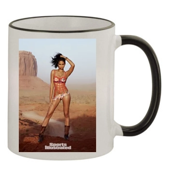 Chanel Iman 11oz Colored Rim & Handle Mug