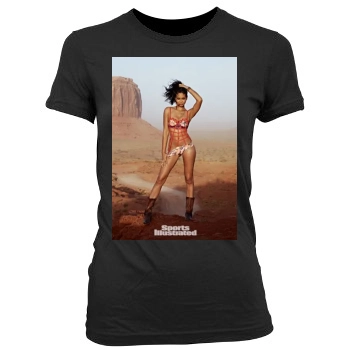 Chanel Iman Women's Junior Cut Crewneck T-Shirt