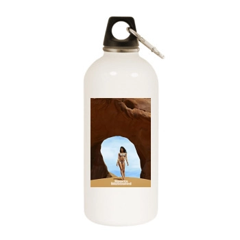 Chanel Iman White Water Bottle With Carabiner