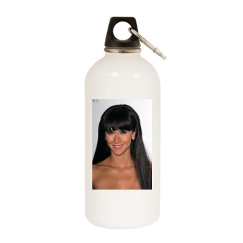 Jennifer Love Hewitt White Water Bottle With Carabiner