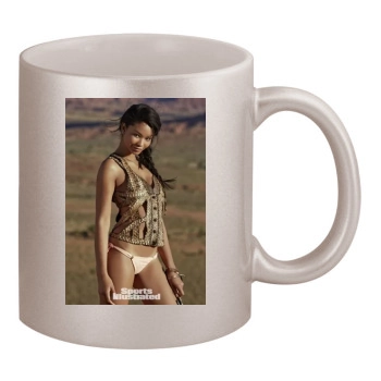 Chanel Iman 11oz Metallic Silver Mug