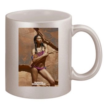 Chanel Iman 11oz Metallic Silver Mug