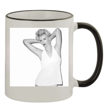 Charlize Theron 11oz Colored Rim & Handle Mug