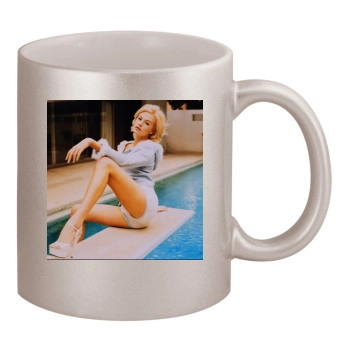 Charlize Theron 11oz Metallic Silver Mug