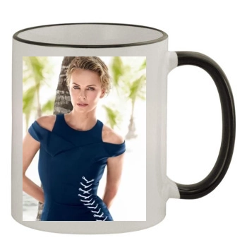 Charlize Theron 11oz Colored Rim & Handle Mug