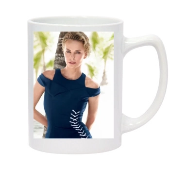 Charlize Theron 14oz White Statesman Mug