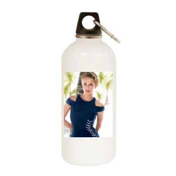 Charlize Theron White Water Bottle With Carabiner