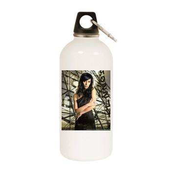 Jennifer Love Hewitt White Water Bottle With Carabiner