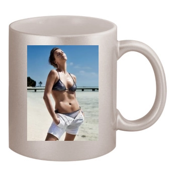 Charlize Theron 11oz Metallic Silver Mug