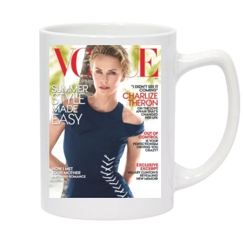 Charlize Theron 14oz White Statesman Mug