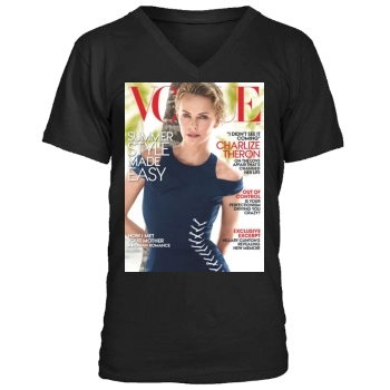 Charlize Theron Men's V-Neck T-Shirt