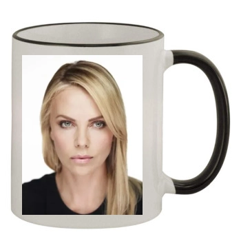 Charlize Theron 11oz Colored Rim & Handle Mug