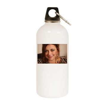 Charlotte Church White Water Bottle With Carabiner