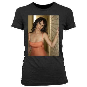 Jennifer Love Hewitt Women's Junior Cut Crewneck T-Shirt