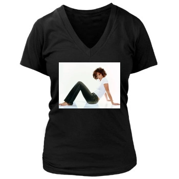 Jennifer Love Hewitt Women's Deep V-Neck TShirt