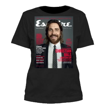 Christian Bale Women's Cut T-Shirt