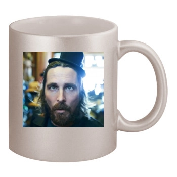 Christian Bale 11oz Metallic Silver Mug