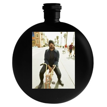 Christian Bale Round Flask