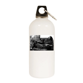 Christian Bale White Water Bottle With Carabiner