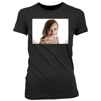 Christina Ricci Women's Junior Cut Crewneck T-Shirt