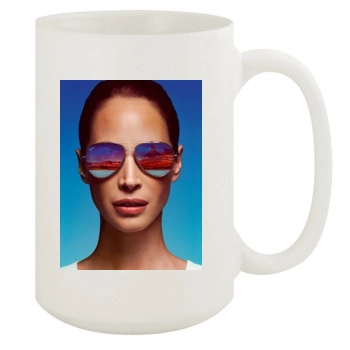 Christy Turlington 15oz White Mug