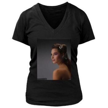 Christy Turlington Women's Deep V-Neck TShirt