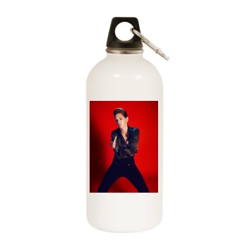 Cindy Crawford White Water Bottle With Carabiner