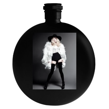 Claudia Schiffer Round Flask