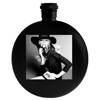 Claudia Schiffer Round Flask