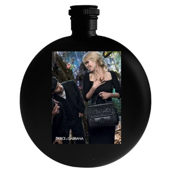 Claudia Schiffer Round Flask