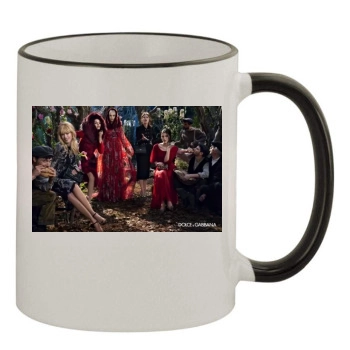 Claudia Schiffer 11oz Colored Rim & Handle Mug