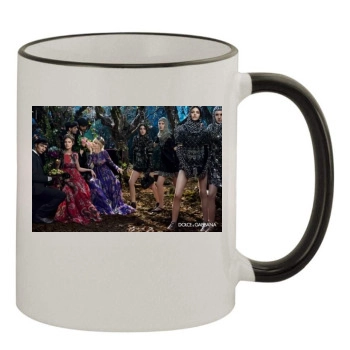 Claudia Schiffer 11oz Colored Rim & Handle Mug