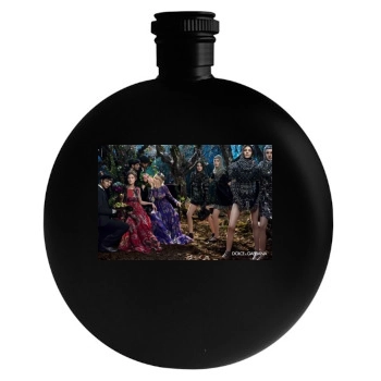 Claudia Schiffer Round Flask