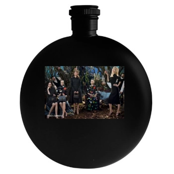 Claudia Schiffer Round Flask