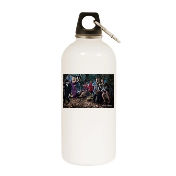 Claudia Schiffer White Water Bottle With Carabiner