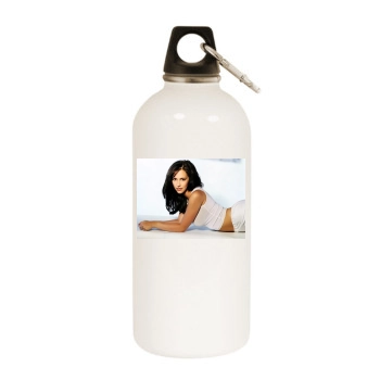 Jennifer Love Hewitt White Water Bottle With Carabiner