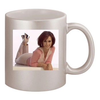 Jennifer Love Hewitt 11oz Metallic Silver Mug