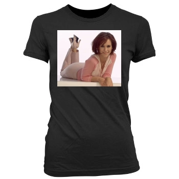 Jennifer Love Hewitt Women's Junior Cut Crewneck T-Shirt