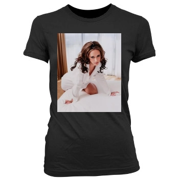 Jennifer Love Hewitt Women's Junior Cut Crewneck T-Shirt