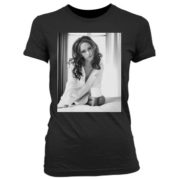 Jennifer Love Hewitt Women's Junior Cut Crewneck T-Shirt