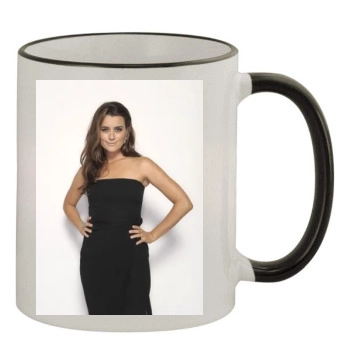 Cote De Pablo 11oz Colored Rim & Handle Mug