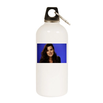 Cote De Pablo White Water Bottle With Carabiner