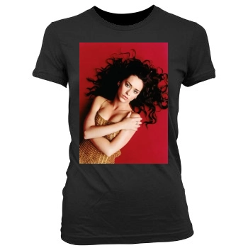 Jennifer Love Hewitt Women's Junior Cut Crewneck T-Shirt